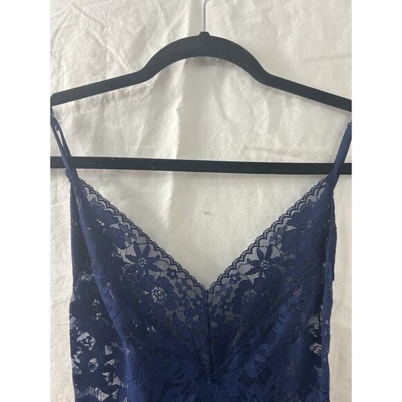 Victoria's‎ Secret Blue Lace Slip Dress Babydoll Negligee Chemise Sheer Size L - Picture 4 of 11